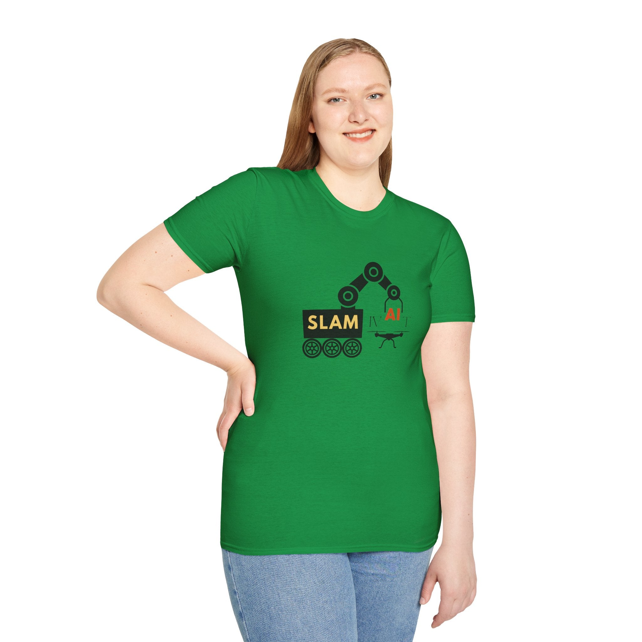 Slamivait Robotics Design (Unisex Softstyle T-Shirt)