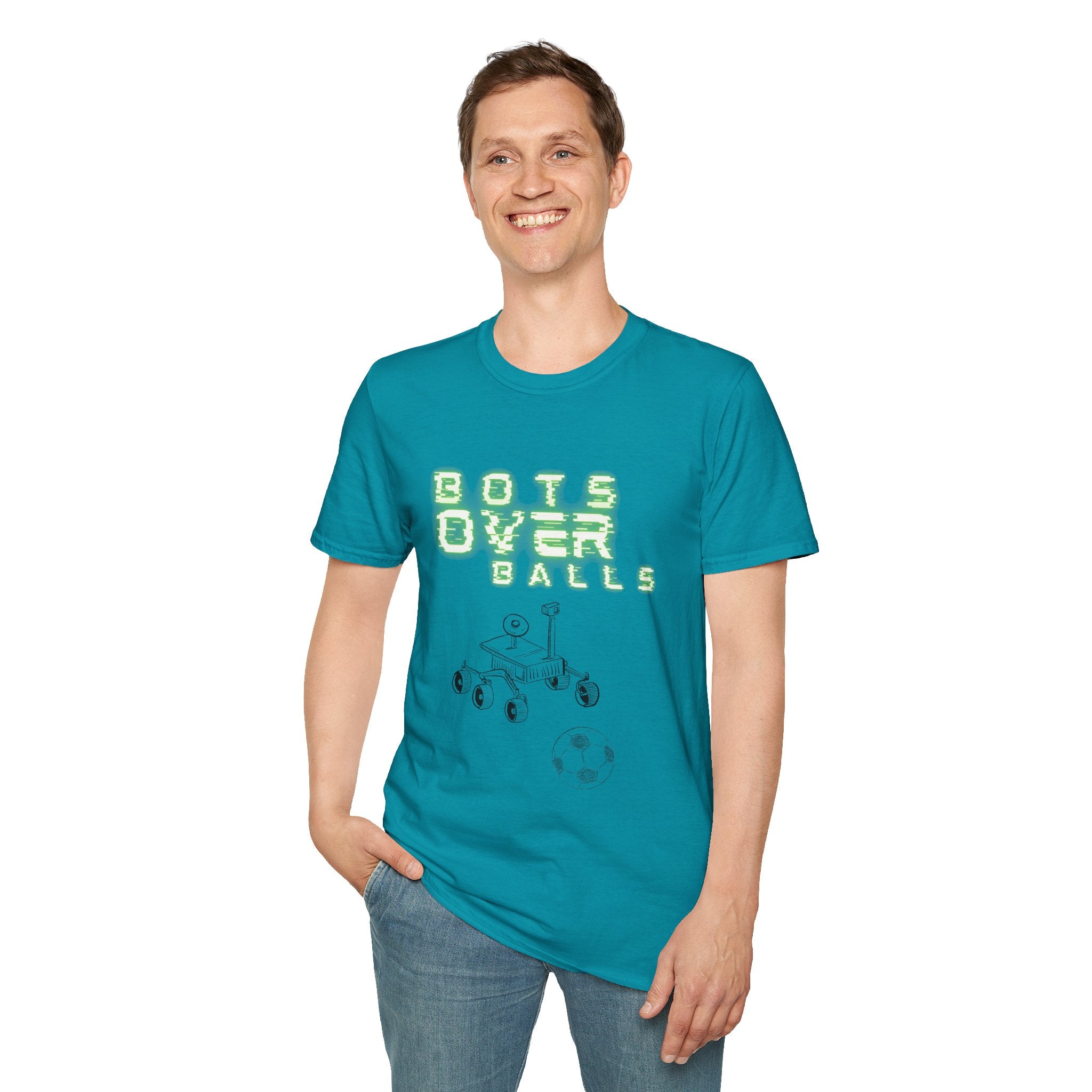 Bots over balls (Unisex Softstyle T-Shirt)