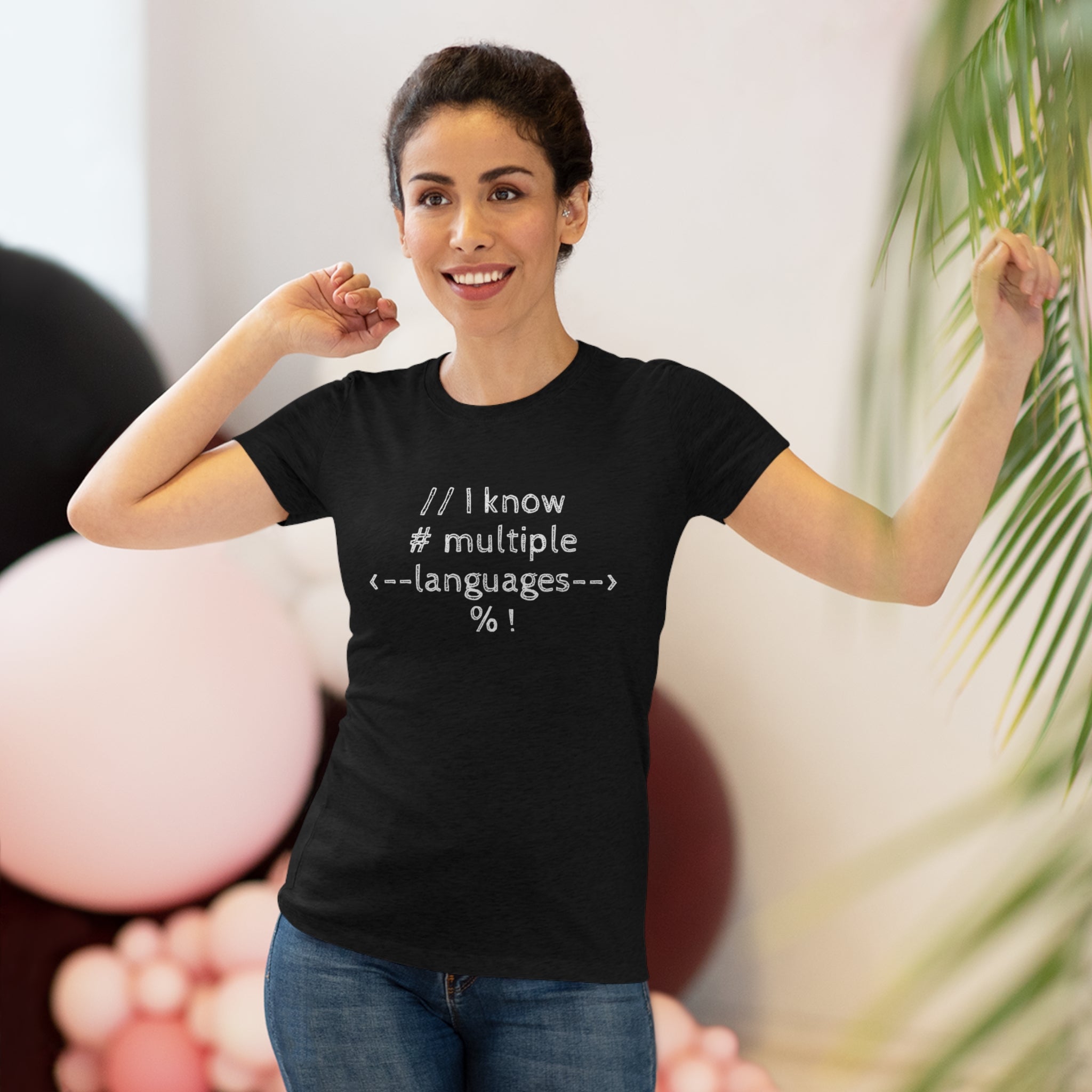 I know multiple languages! (Women's Triblend Tee)