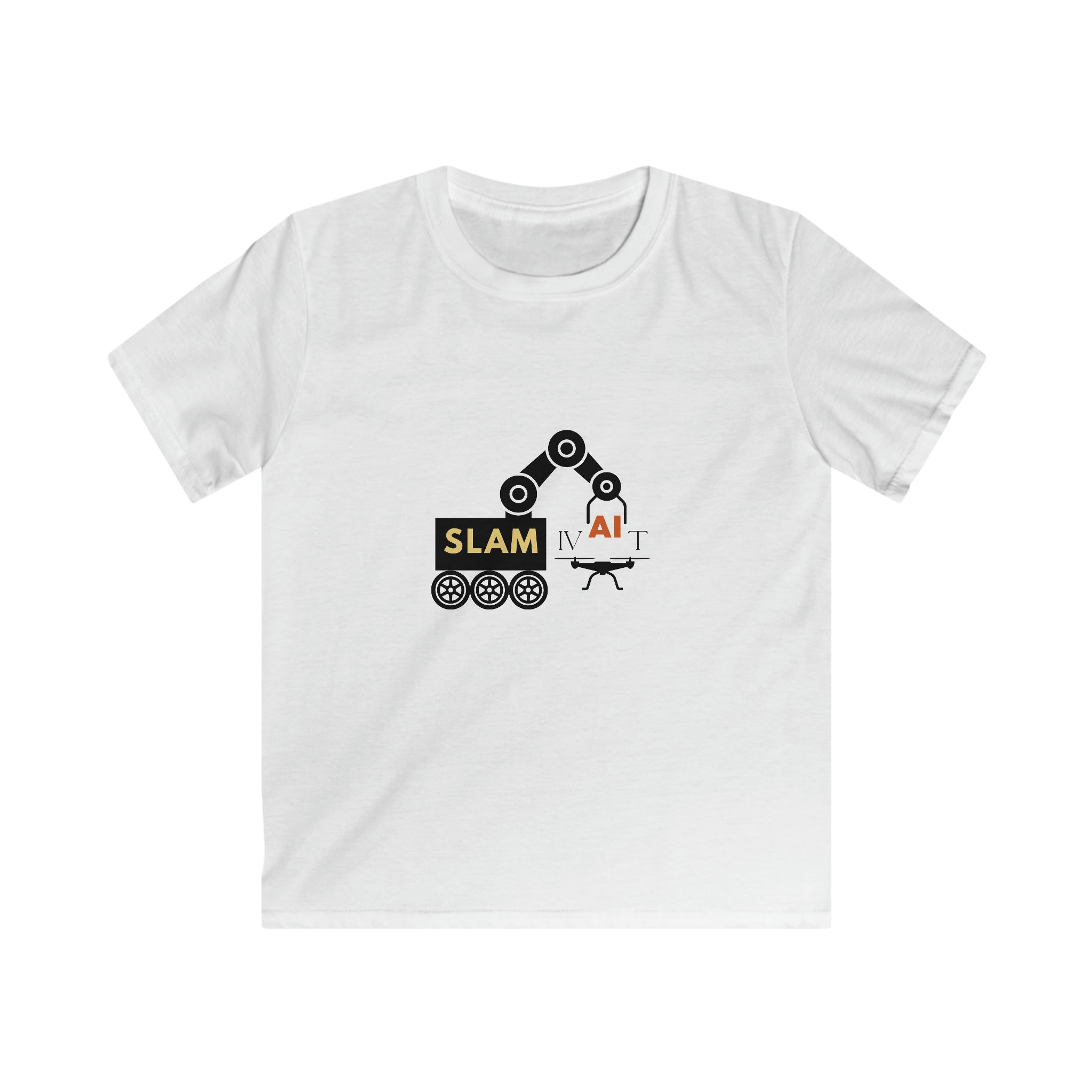 Slamivait robotics design (Kids Softstyle Tee)