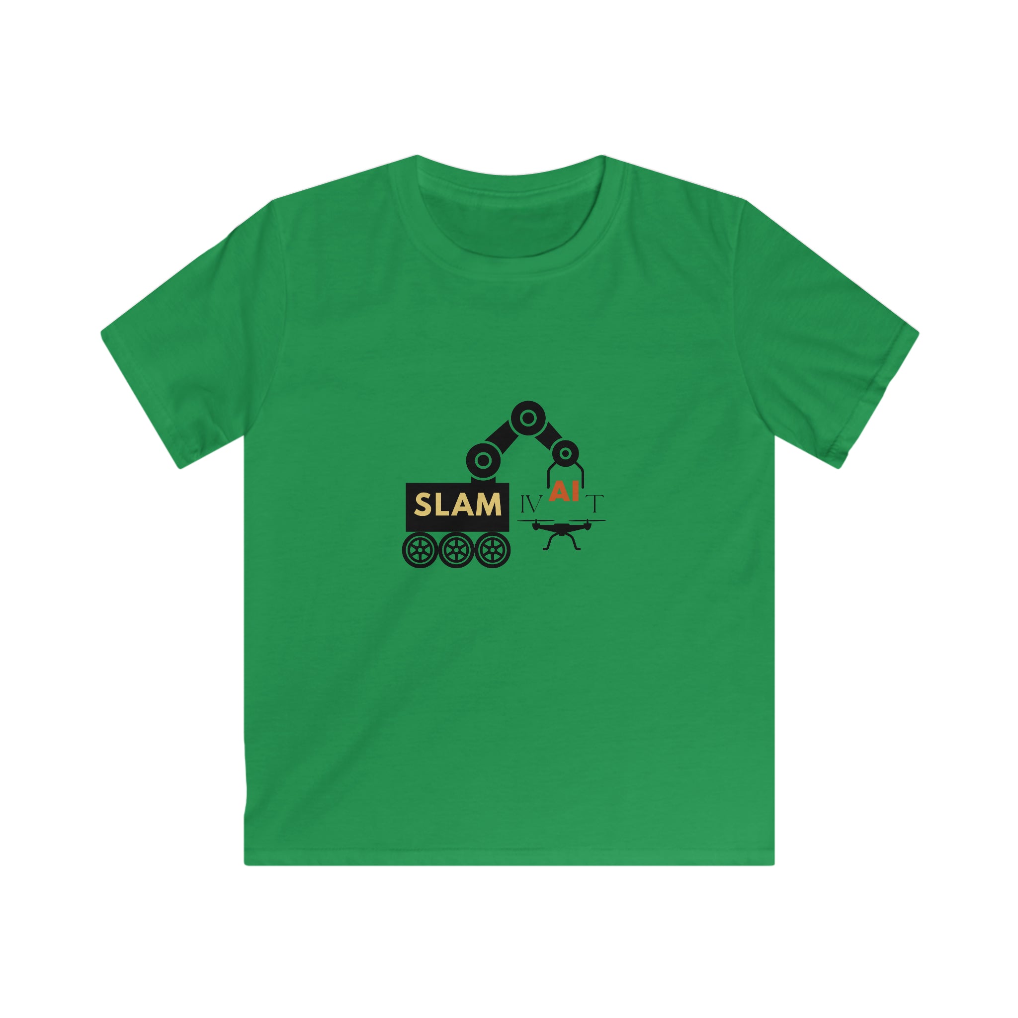 Slamivait robotics design (Kids Softstyle Tee)