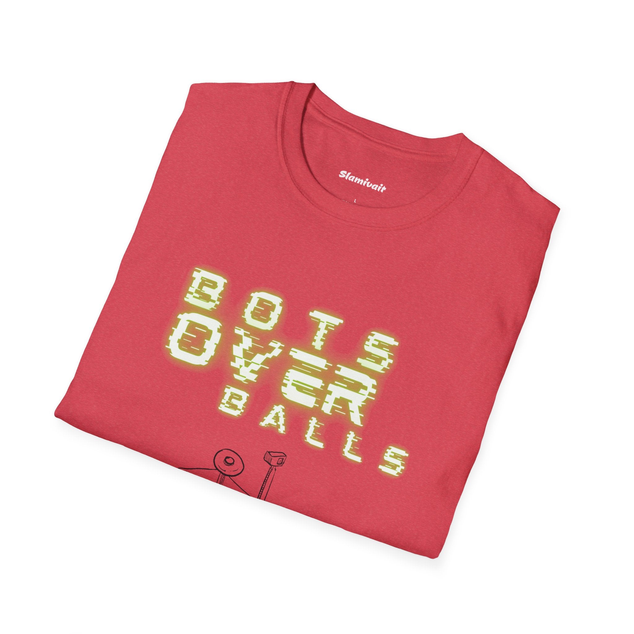 Bots over balls (Unisex Softstyle T-Shirt)