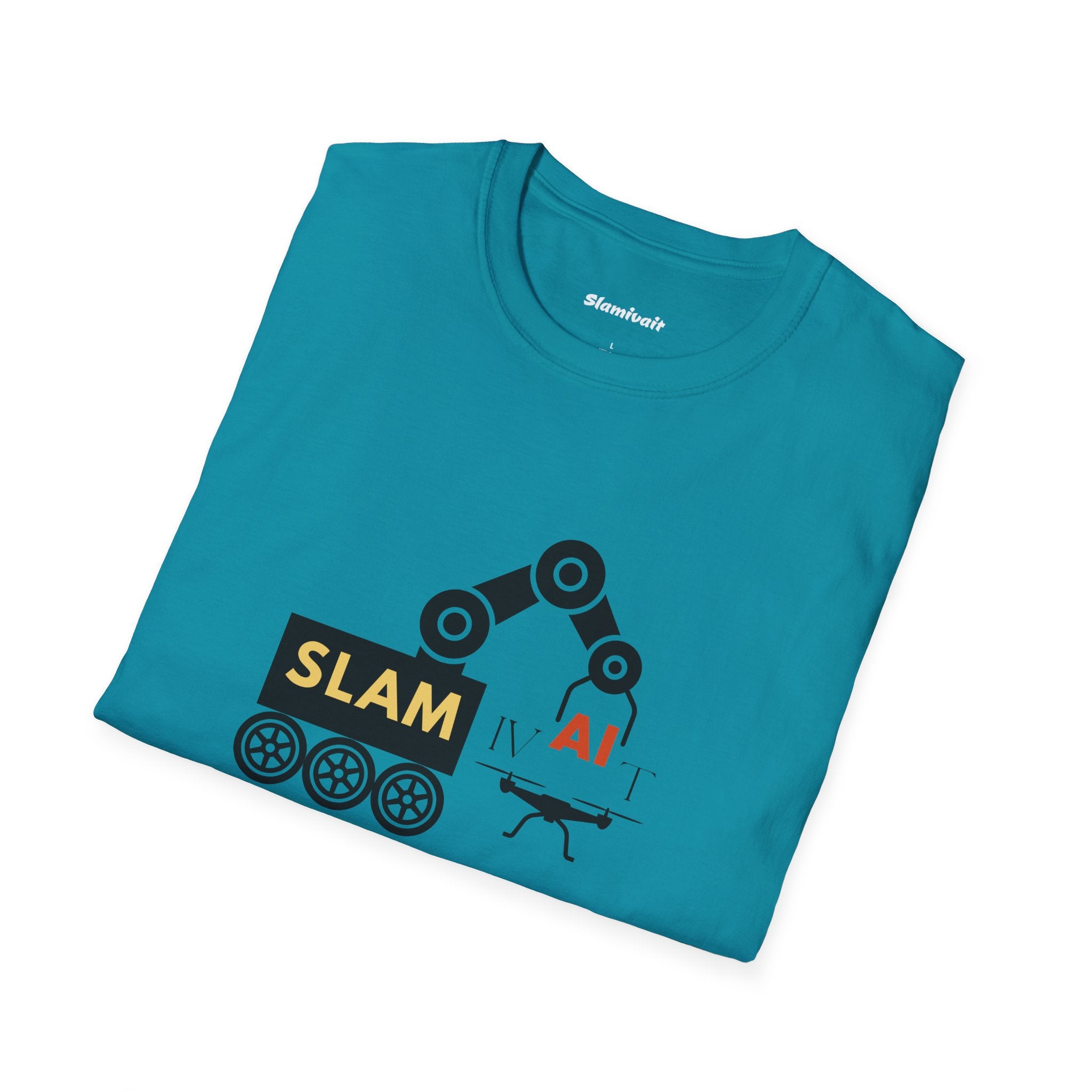 Slamivait Robotics Design (Unisex Softstyle T-Shirt)