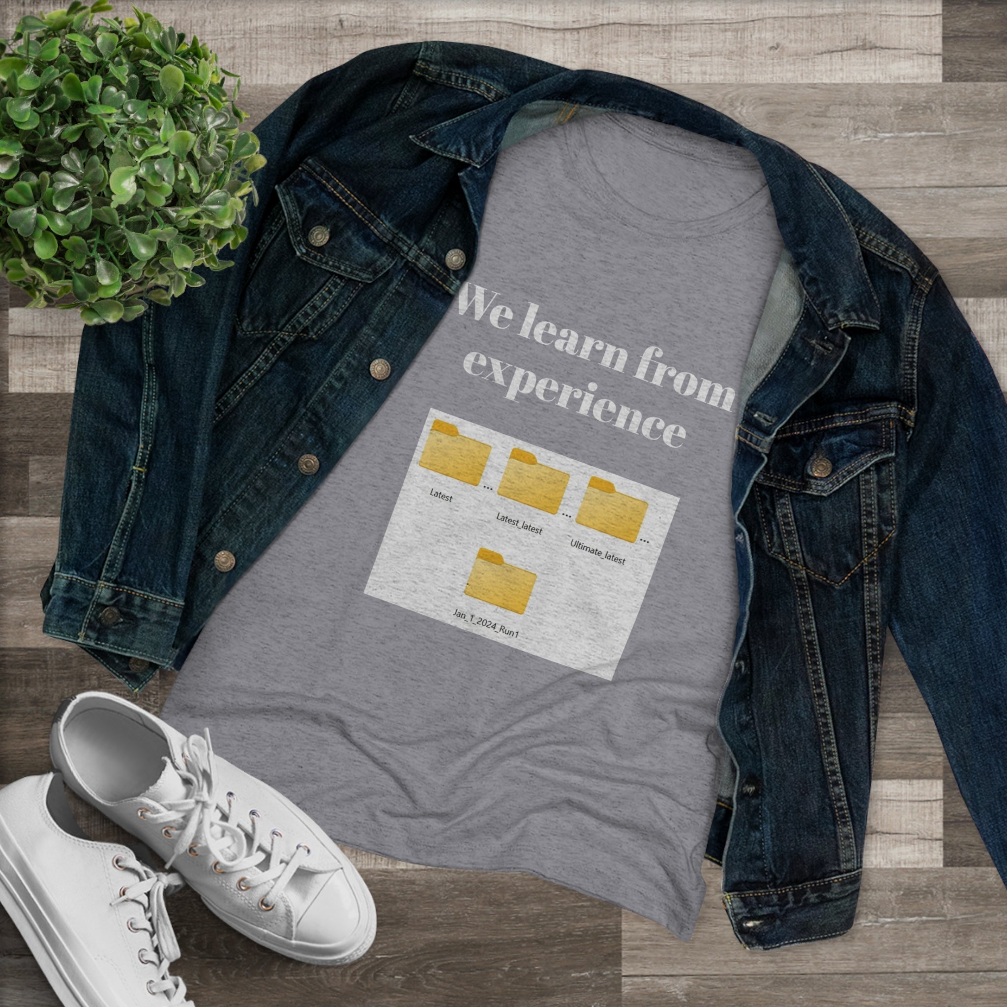 We learn from our experience (Women's Triblend Tee)