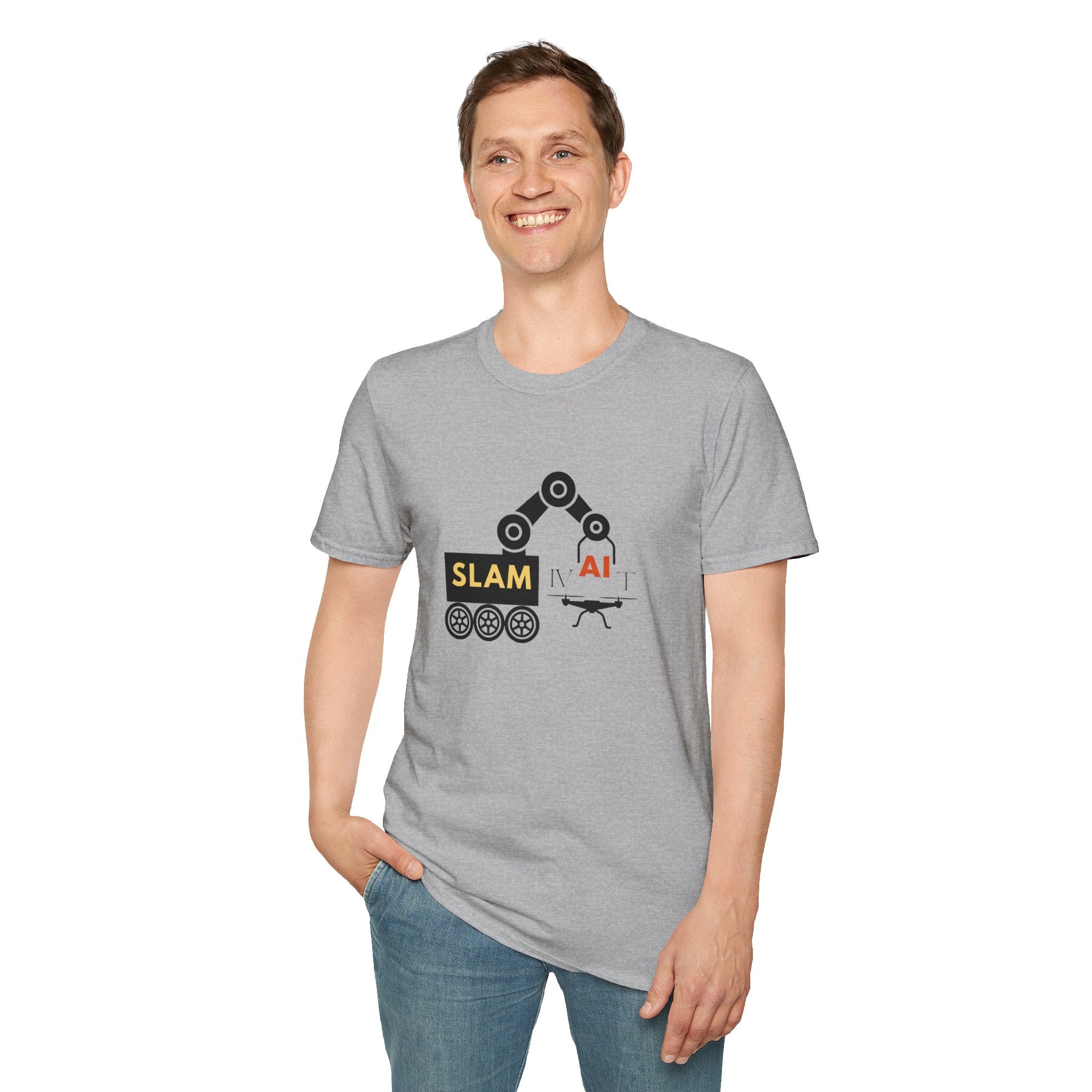 Slamivait Robotics Design (Unisex Softstyle T-Shirt)