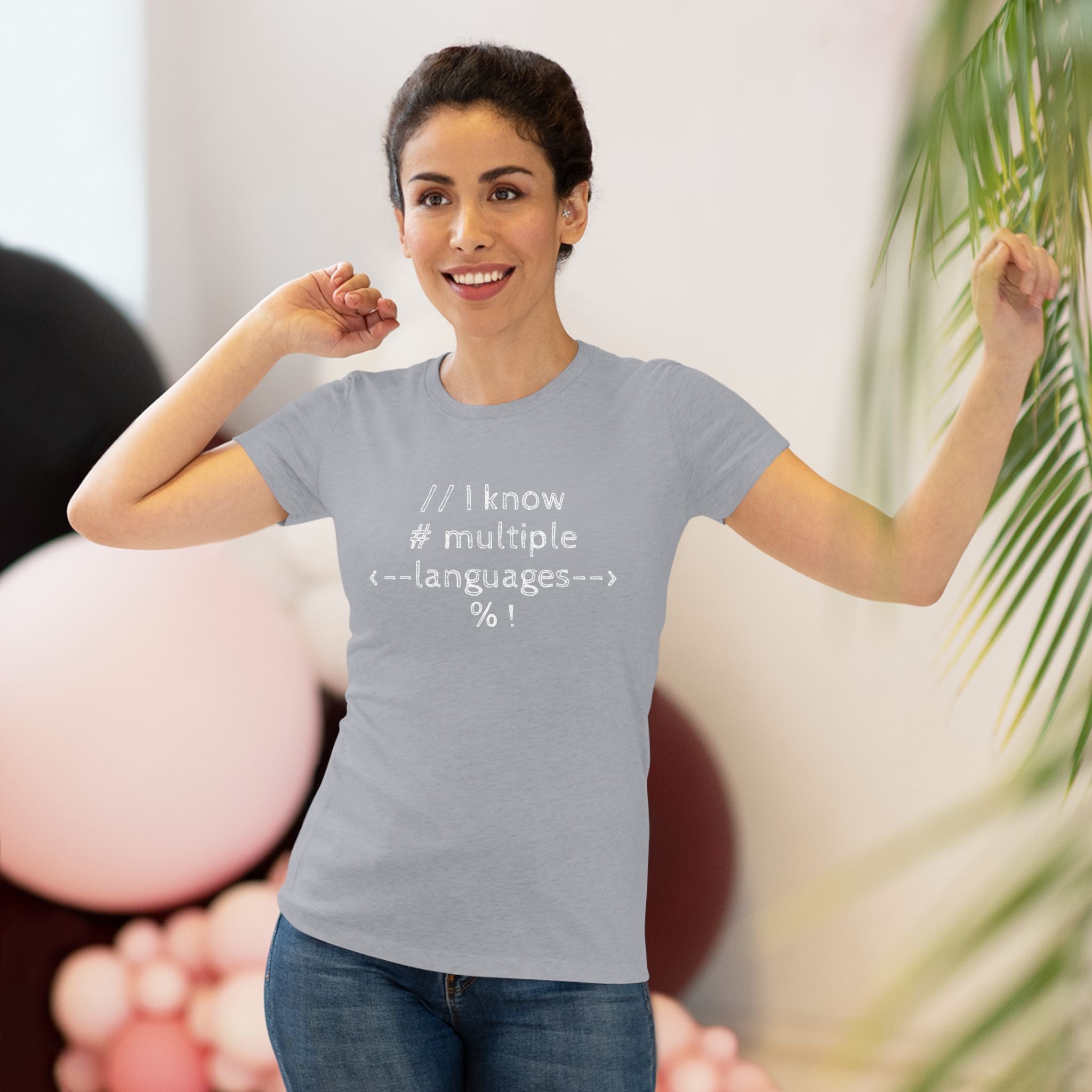 I know multiple languages! (Women's Triblend Tee)