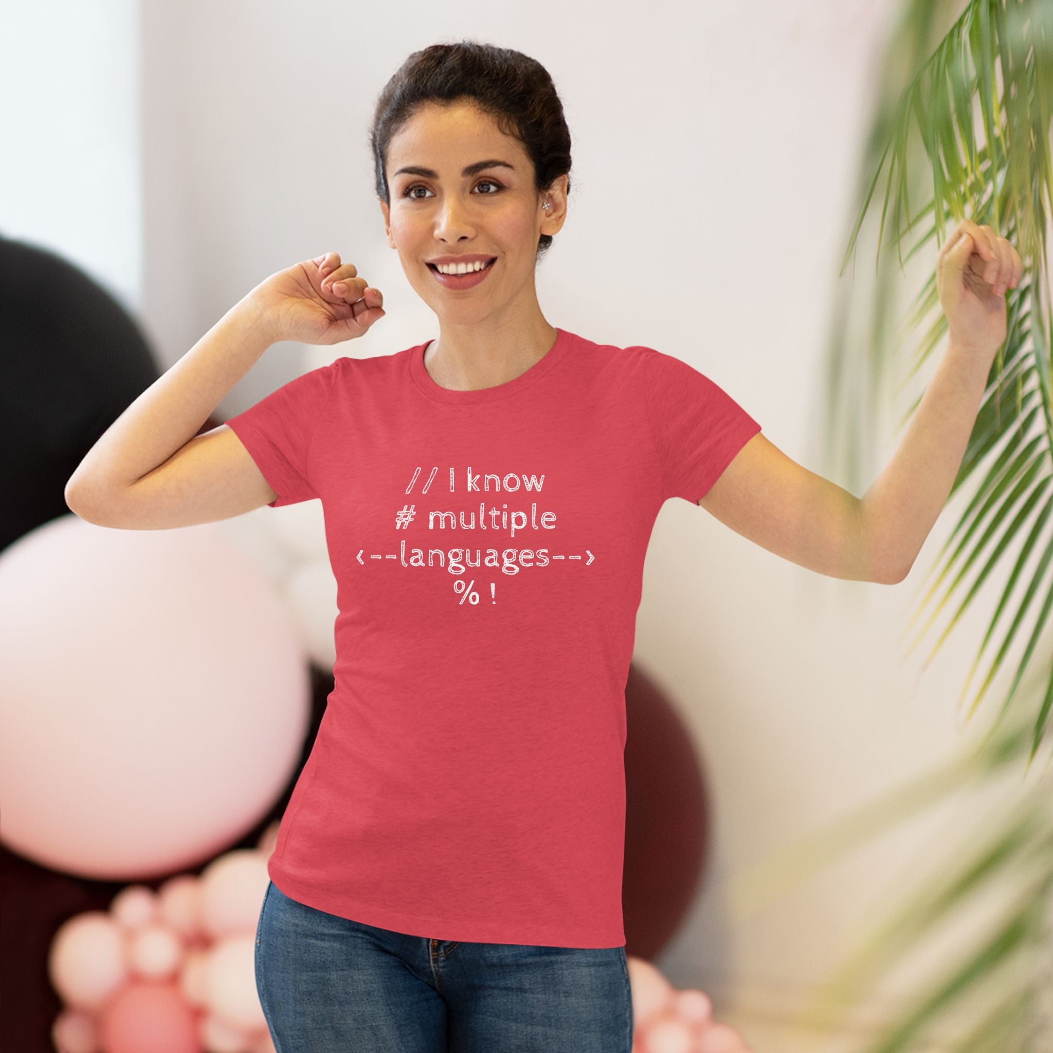 I know multiple languages! (Women's Triblend Tee)