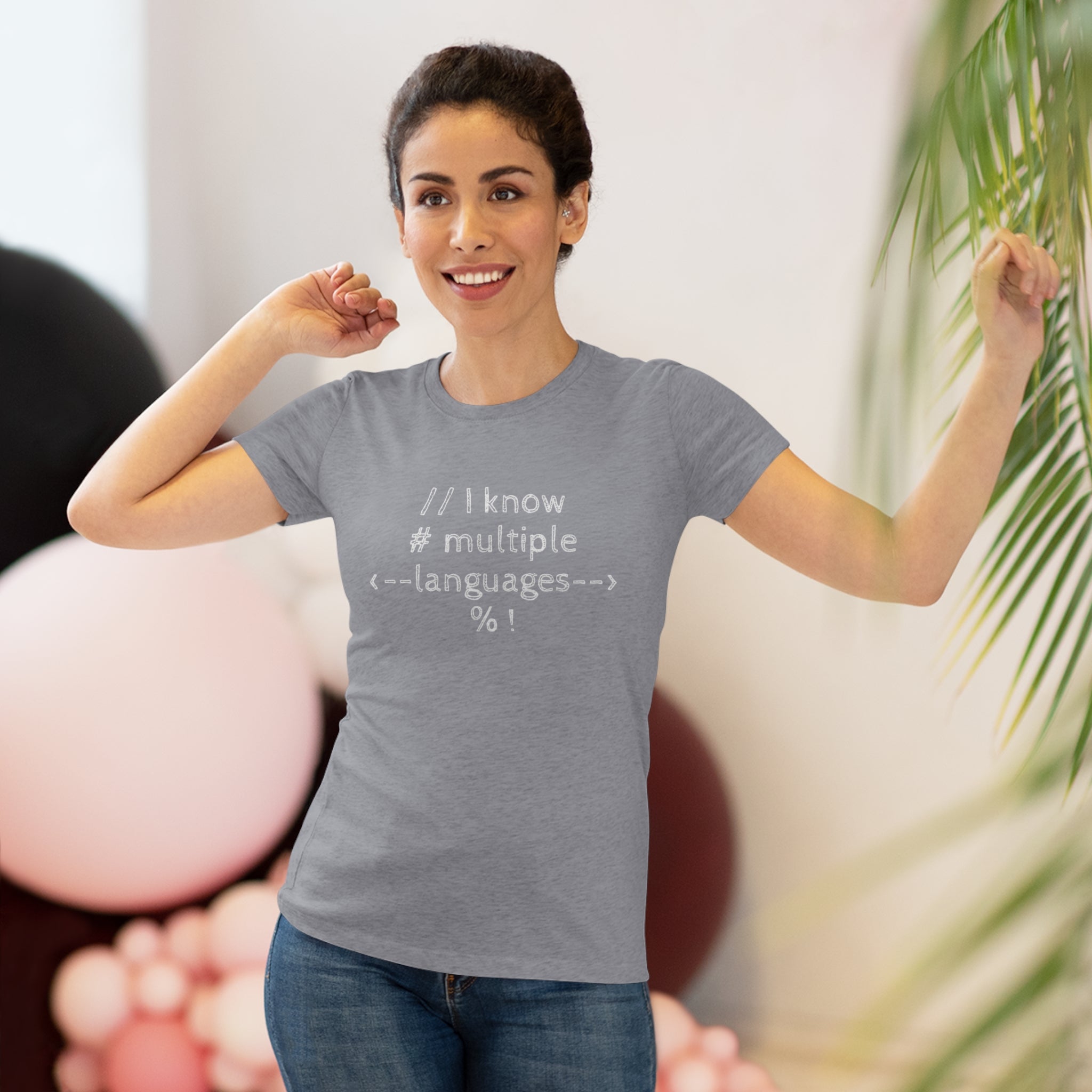 I know multiple languages! (Women's Triblend Tee)