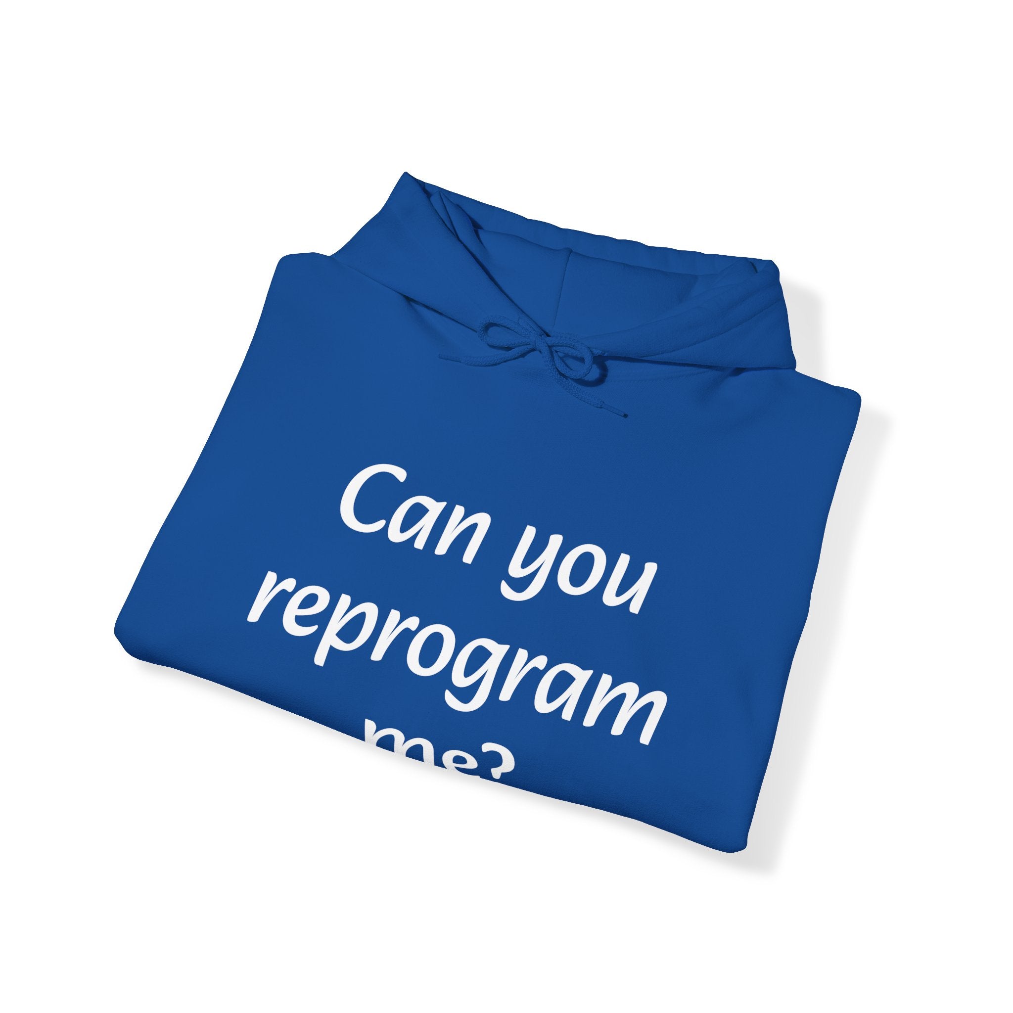 Can you reprogram me? (Unisex Heavy Blend™ Hooded Sweatshirt)