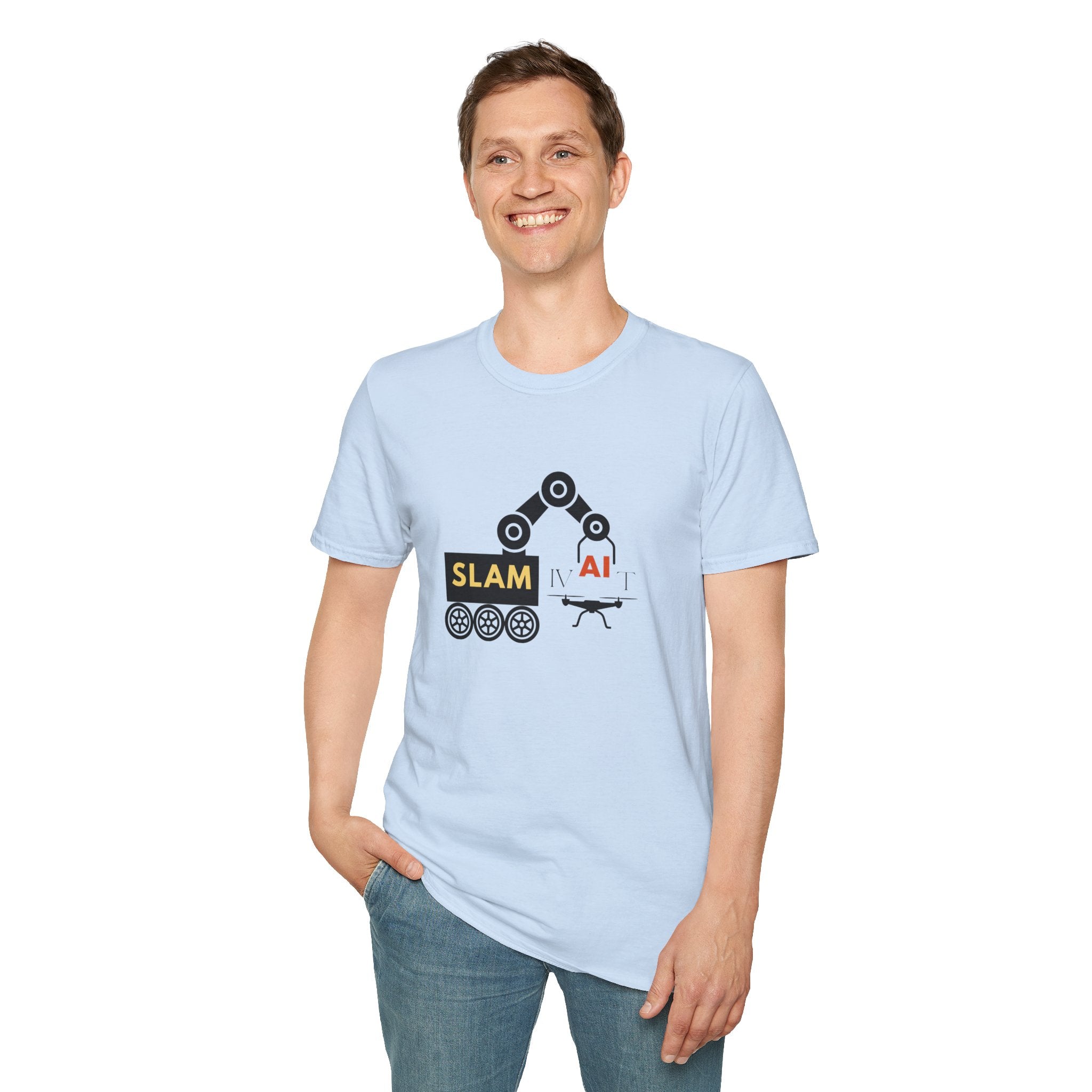 Slamivait Robotics Design (Unisex Softstyle T-Shirt)