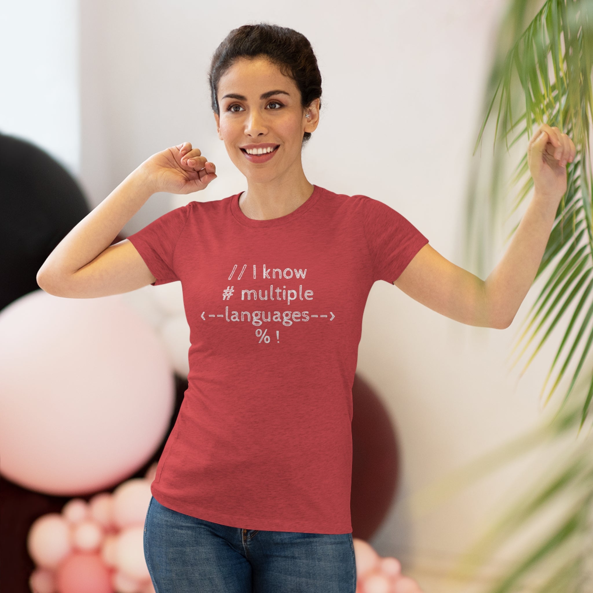 I know multiple languages! (Women's Triblend Tee)