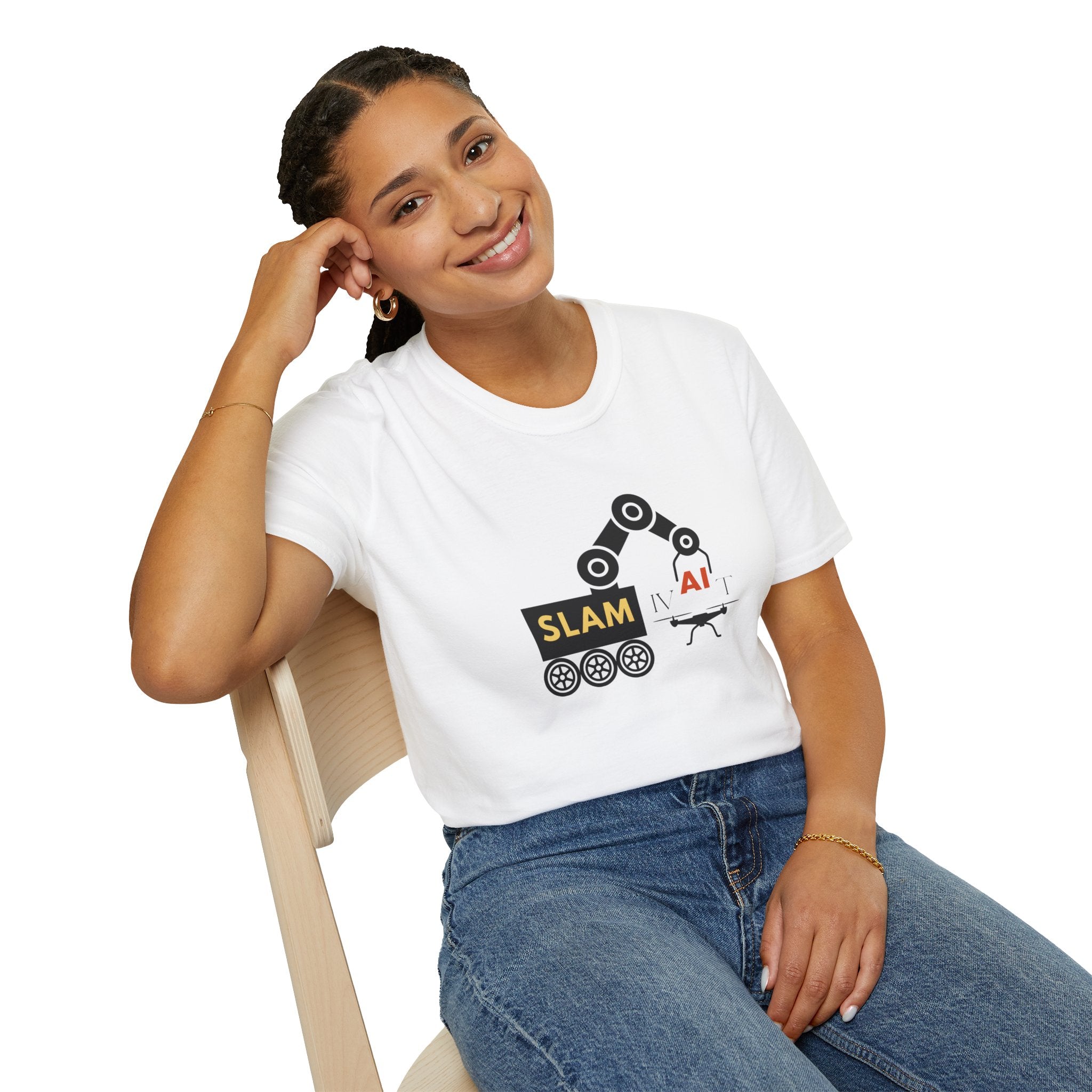 Slamivait Robotics Design (Unisex Softstyle T-Shirt)