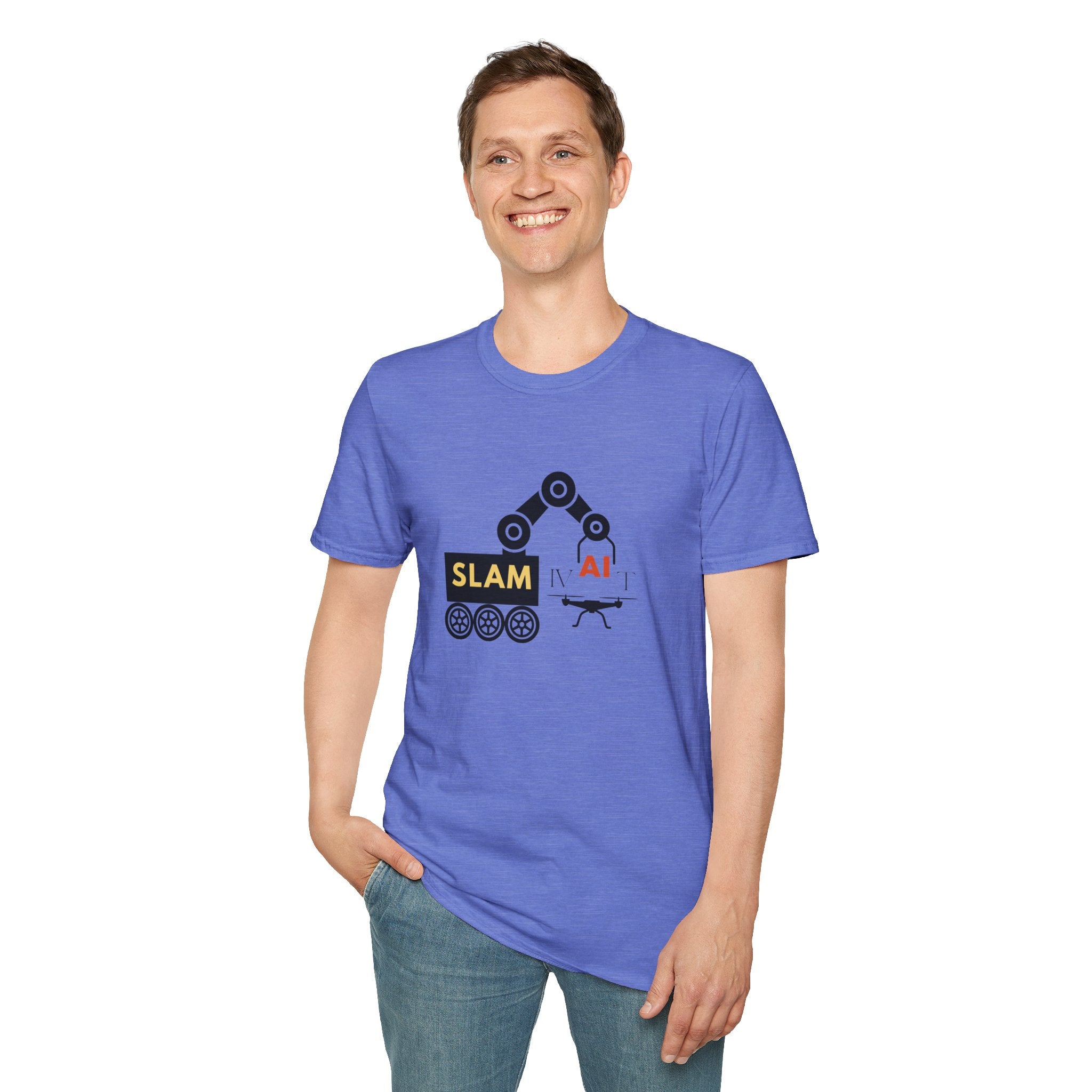 Slamivait Robotics Design (Unisex Softstyle T-Shirt)