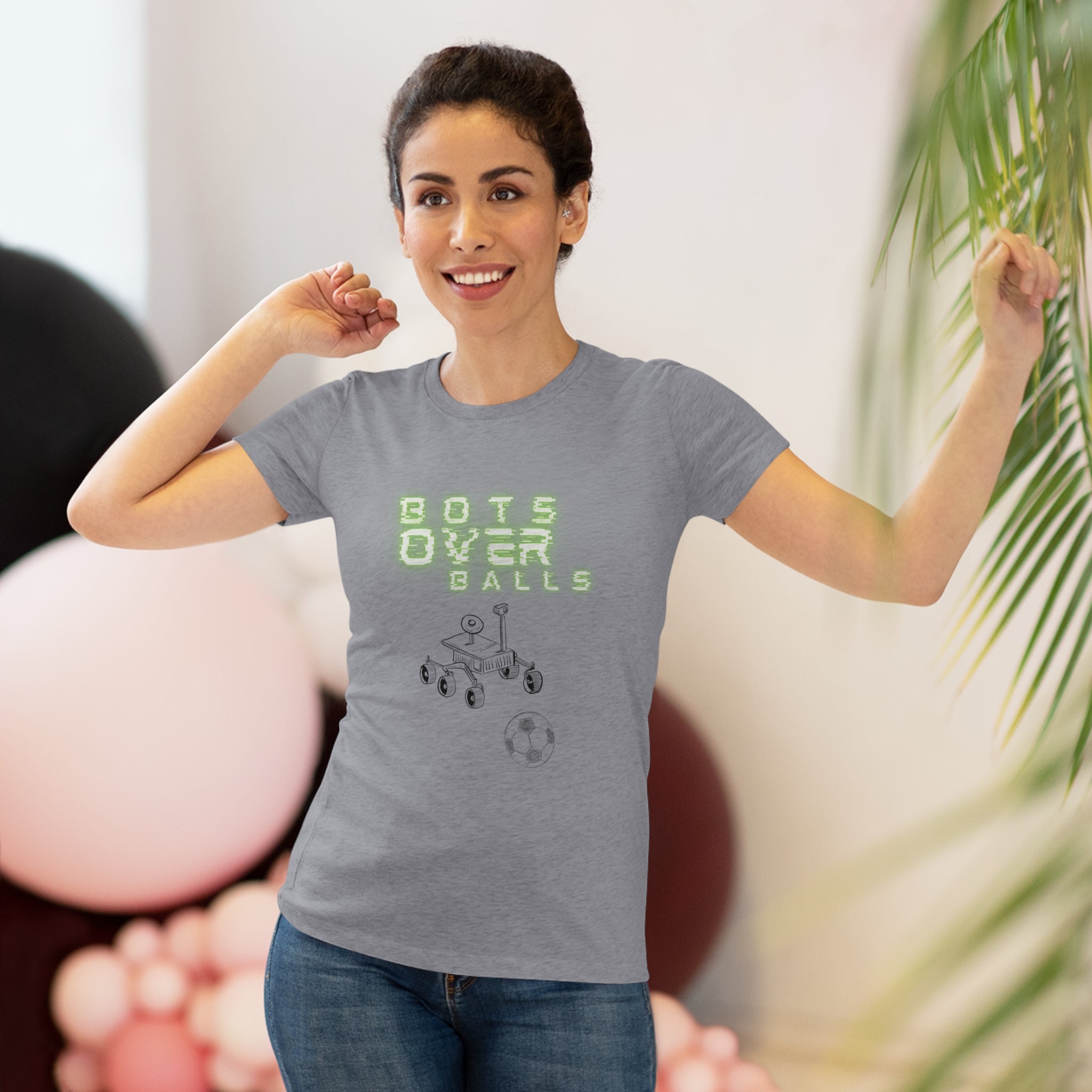 Bots over balls (Women's Triblend Tee)