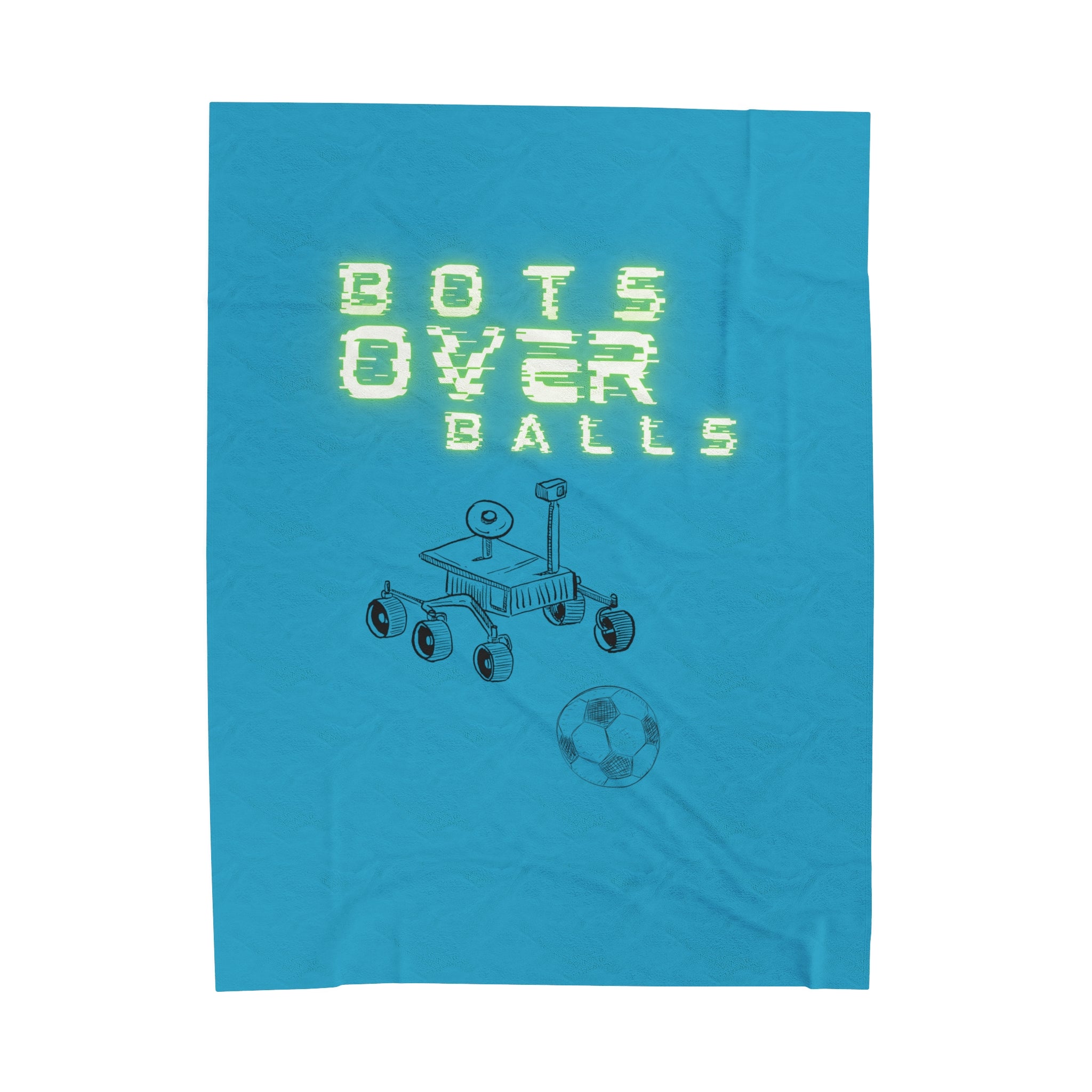 Bots over balls (Velveteen Plush Blanket)