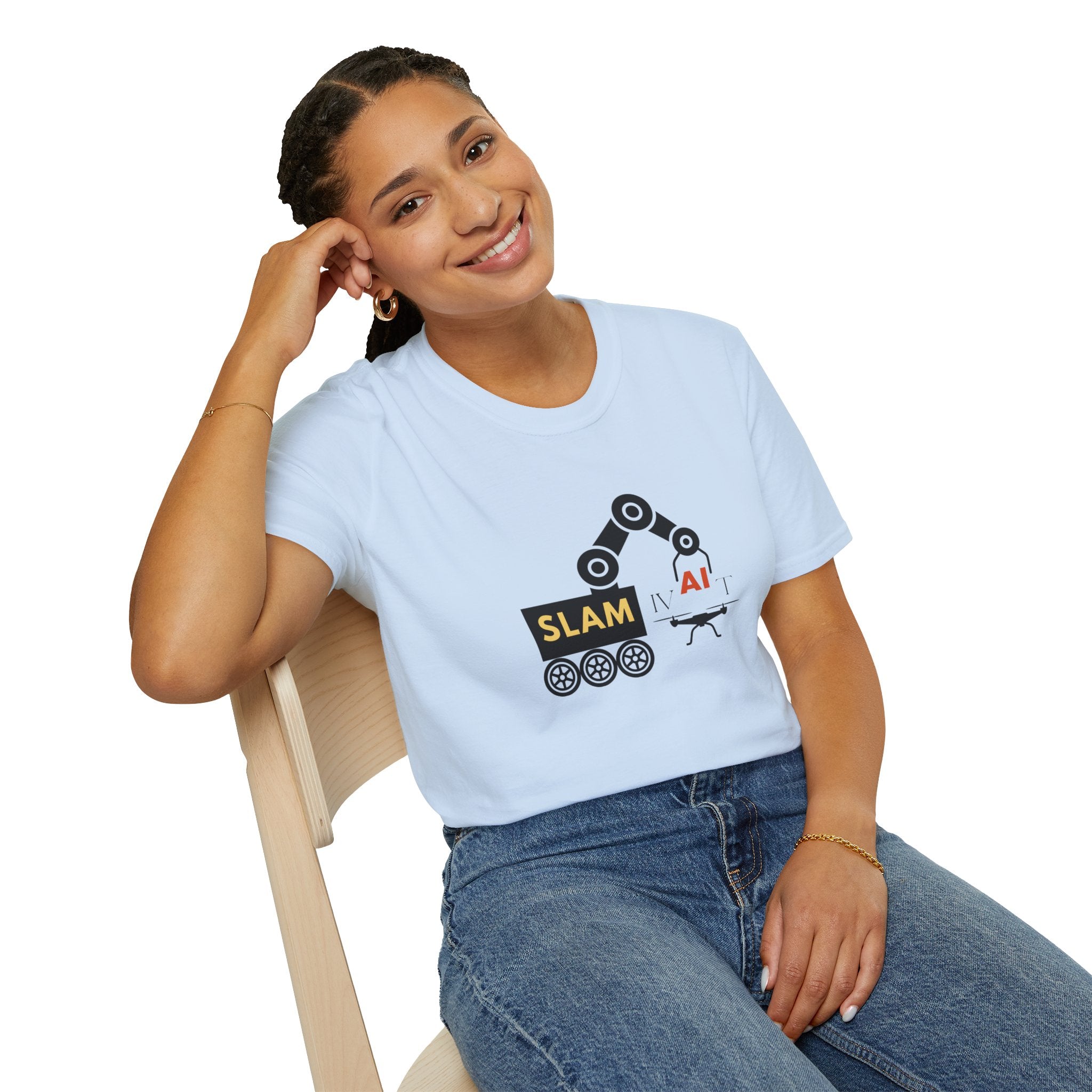 Slamivait Robotics Design (Unisex Softstyle T-Shirt)