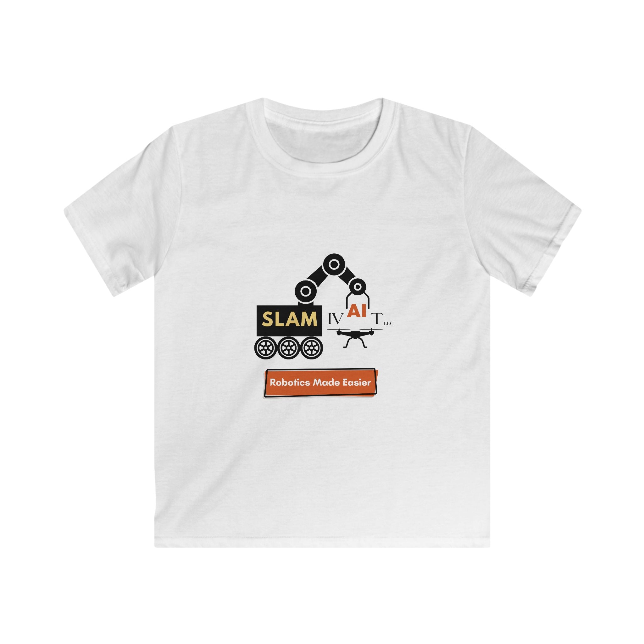 Slamivait robotics design (Kids Softstyle Tee)