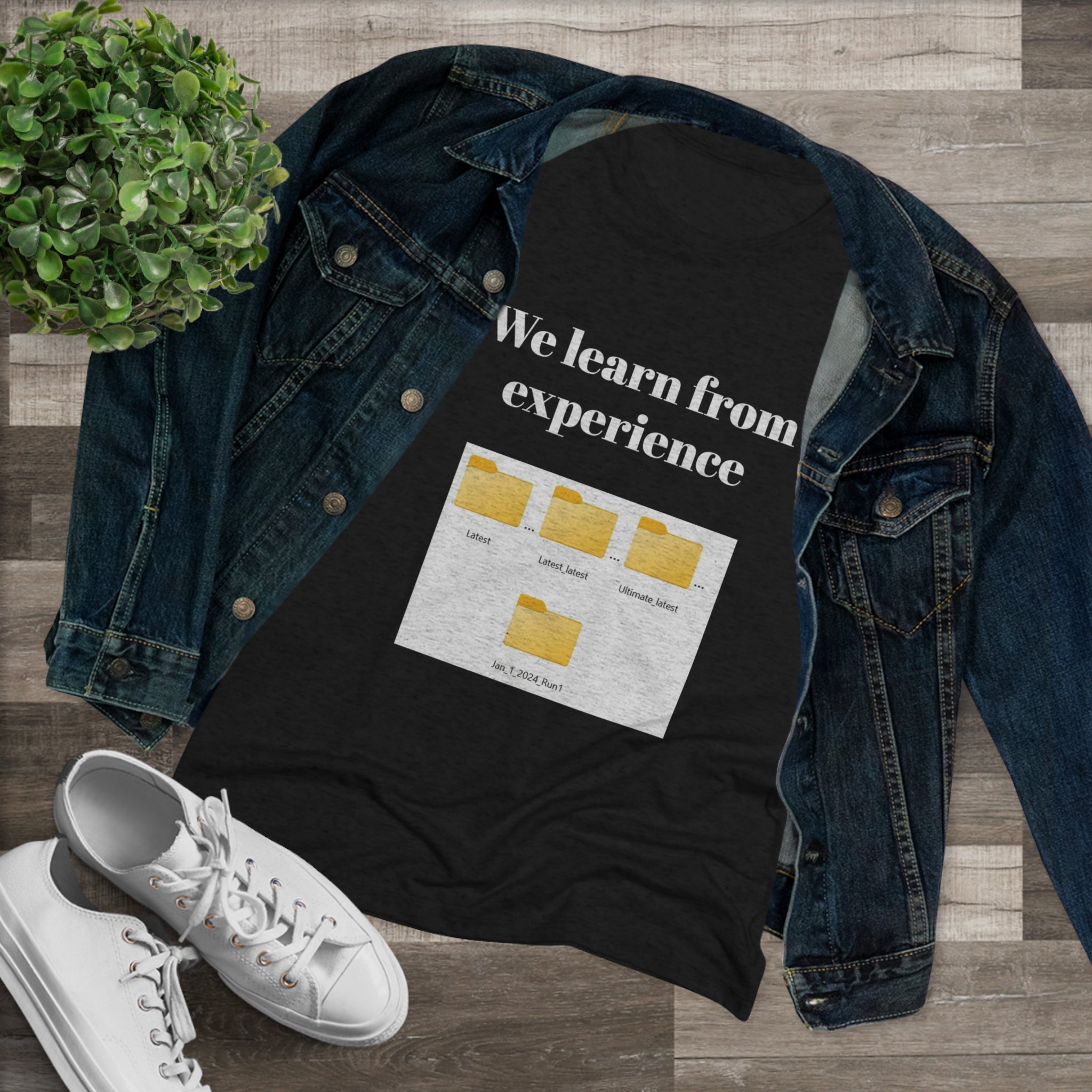 We learn from our experience (Women's Triblend Tee)