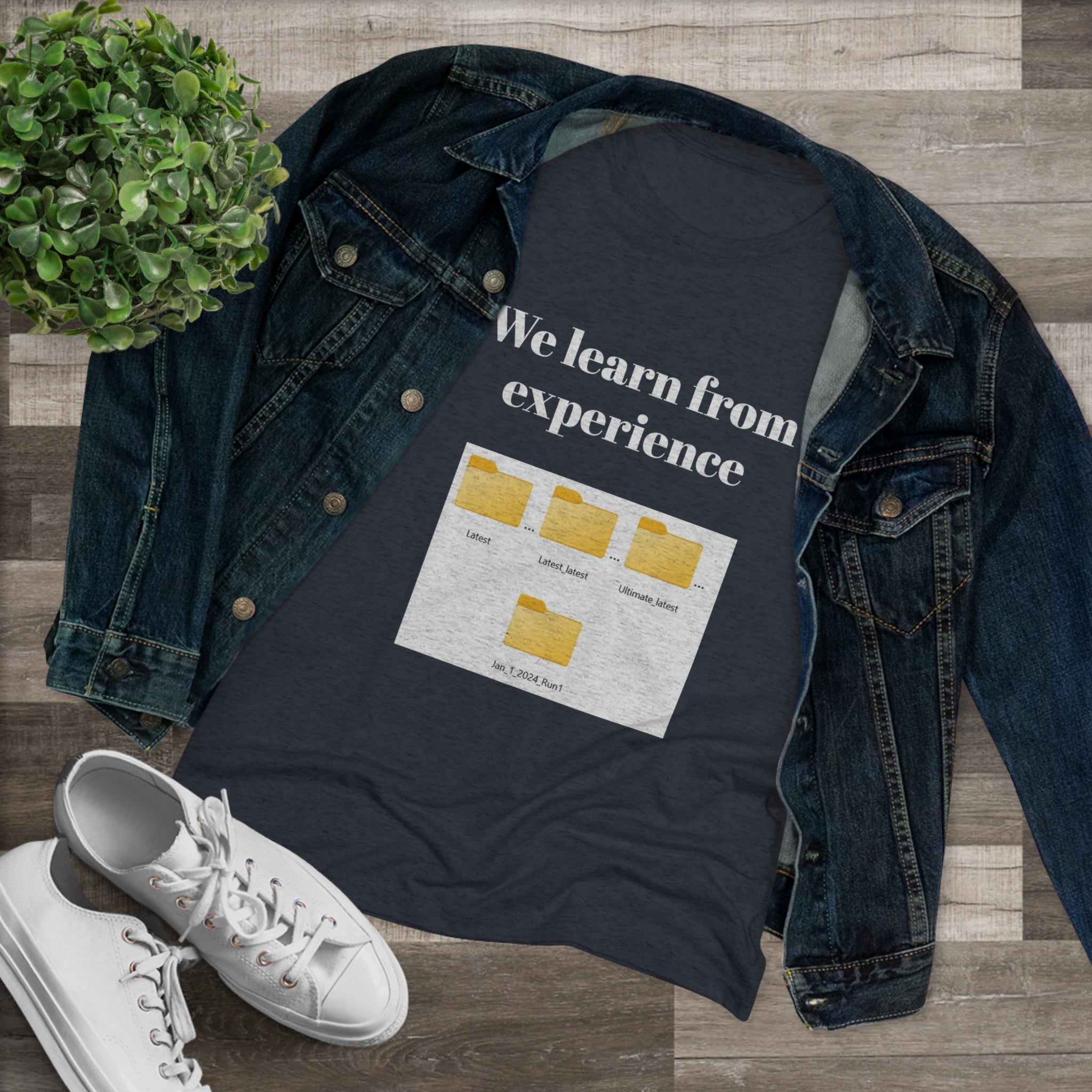 We learn from our experience (Women's Triblend Tee)