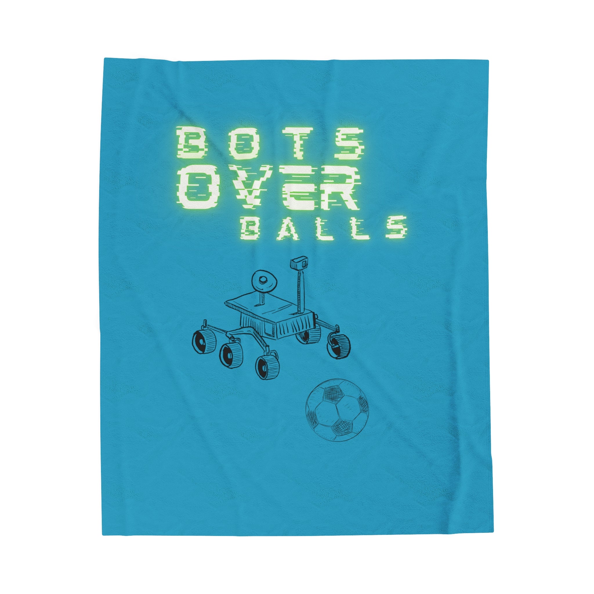 Bots over balls (Velveteen Plush Blanket)