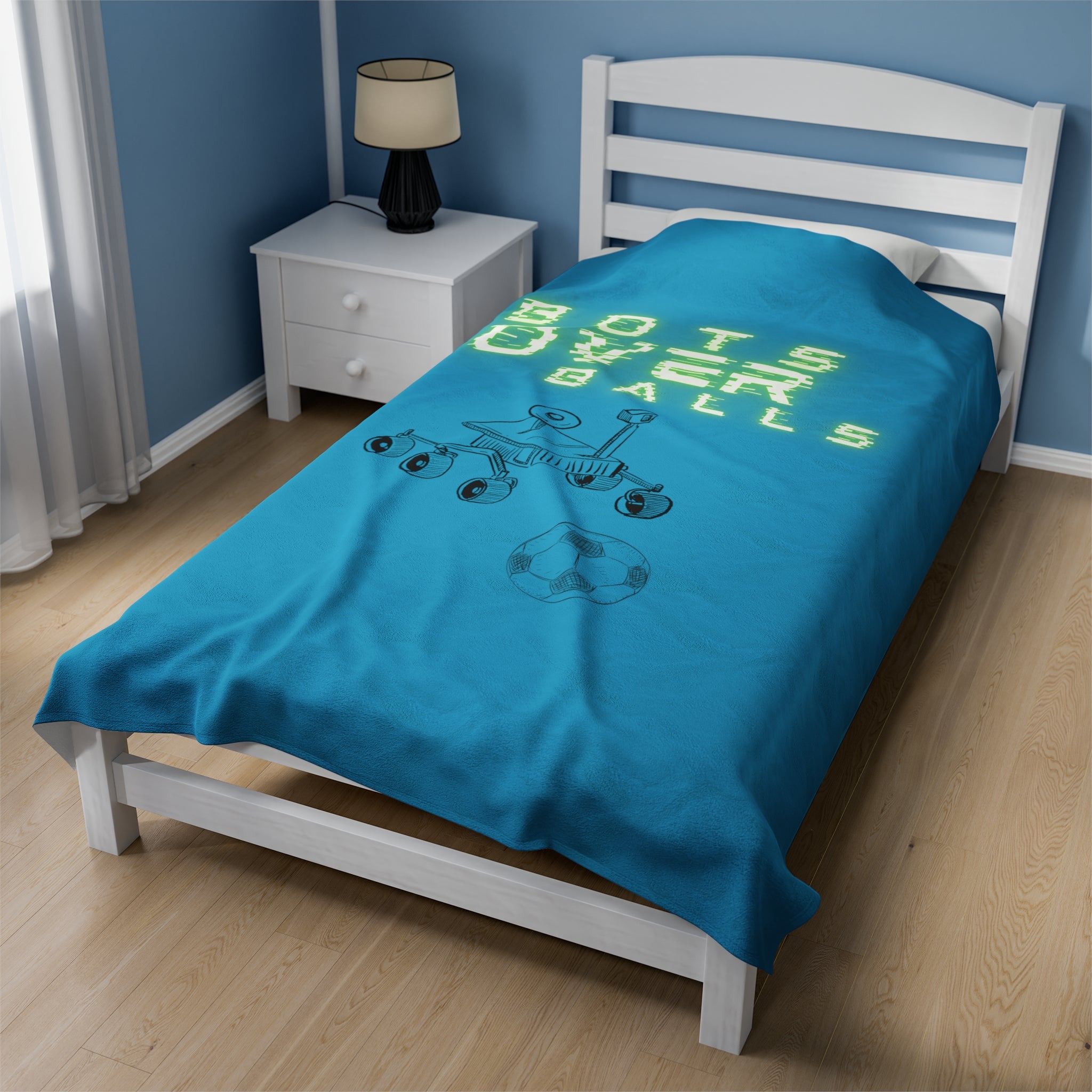 Bots over balls (Velveteen Plush Blanket)